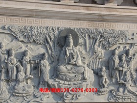 寺院地面浮雕壁画让信仰更好的传承下来