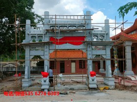 宗祠牌坊大门设计_农村祠堂门楼效果图