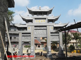 农村祠堂石牌楼图片大全